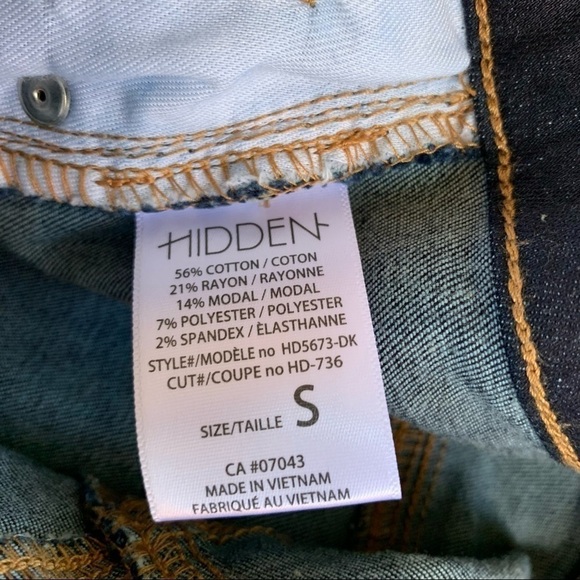 Hidden Raw Hem Jean Skirt - Picture 7 of 8